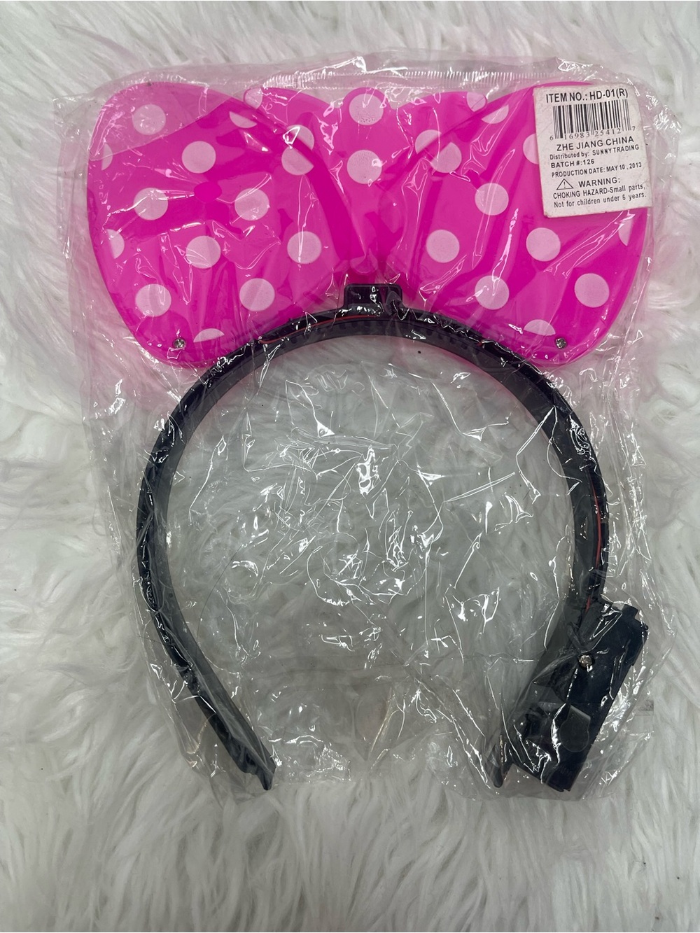 💖🎀Minnie Mouse light up pink headband💕